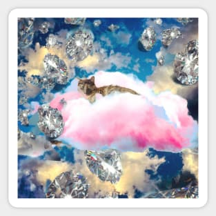 Tortie in the Sky with Diamonds Sticker